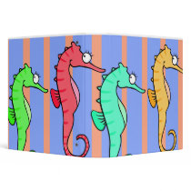 cute sea horse parade notebook binders by dooni_notebooks cute sea horse parade notebook binders