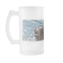 Cute Sea Lion  Frosted Beer Mug