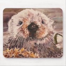 Cute Sea Otter Computer Mousepad Gift