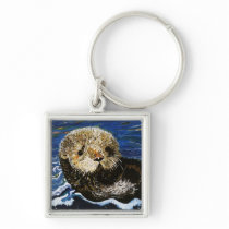 Cute Sea Otter Keychain