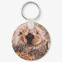 Cute Sea Otter Keychain Gift