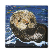 Cute Sea Otter Magnets
