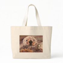 Cute Sea Otter Tote Bag Gift by michelleys Cute Sea Otter Tote Bag Gift