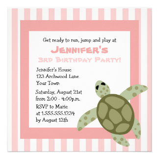 Ocean Birthday Party on Sea Turtle Invitations  362 Sea Turtle Announcements   Invites