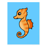 cute seahorse postcards