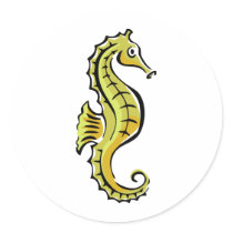 Cute Seahorse stickers by animalworld Cute Seahorse stickers