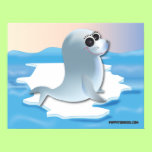 Cute seal poster posters
