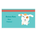 Cute shaggy dog business cards