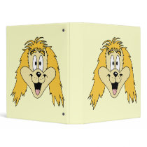 Cute Shaggy Dog Cartoon. Binder