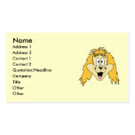 Cute Shaggy Dog Cartoon. Business Card