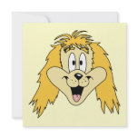 Cute Shaggy Dog Cartoon. Custom Invite