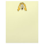 Cute Shaggy Dog Cartoon. Personalized Letterhead