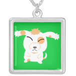 Cute shaggy dog personalized necklace
