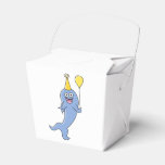 Cute Shark with Birthday Balloon. Party Favor Boxes