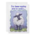Cute Sheep Birthday Party Invite