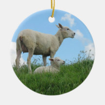 Cute Sheep Photo Ornament