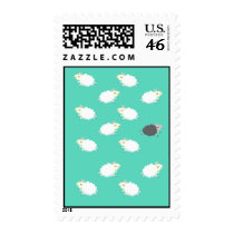Cute sheep repeating pattern stamp