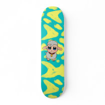 Cute sheep skateboard