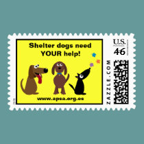 Cute Shelter Dogs Need Your Help Charity stamps