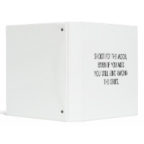 Cute, "Shoot for the moon" 3 Ring Binders