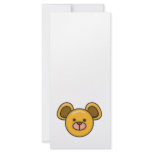 cute silly baby bear face full color rack card
