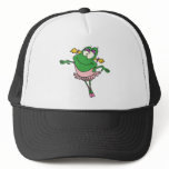 cute silly ballerina ballet froggy frog trucker hats