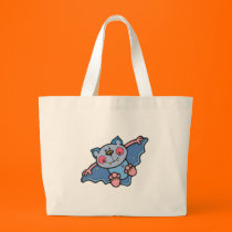 cute silly blue bat bags