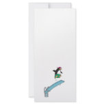 cute silly diving penguin rack cards
