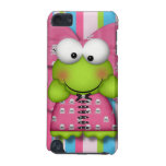cute silly froggy frog girl in skully dress