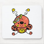 cute silly ladybug mouse pad