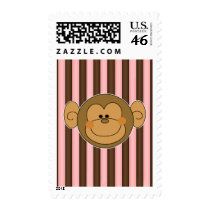 Cute Silly Monkey Face postage by cutespot Cute Silly Monkey Face postage