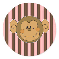 Cute Silly Monkey Face stickers