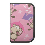 cute silly pillow fighting fight monkeys  cartoon planner