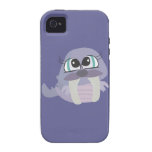 cute silly purple walrus vector character Case-Mate iPhone 4 case