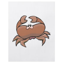 cute silly sad crab personalized flyer