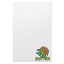 cute silly slow poke turtle cartoon stationery