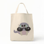 cute silly walrus cartoon with mustache bags