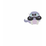 cute silly walrus cartoon with mustache tshirts