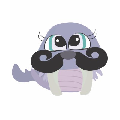 cute silly walrus cartoon with mustache tee shirt Zazzle_shirt cute silly walrus cartoon with mustache tee shirt Zazzle_shirt