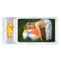 Cute silver photo frame with seahorse photo cards by Kidsplanet Cute silver photo frame with seahorse photo cards