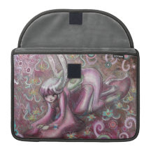 Cute Silverhaired Kimono Fairy MacBook Pro Sleeve