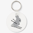 cute ski bunny snow skiing keychains by Tomaniac cute ski bunny snow skiing keychains