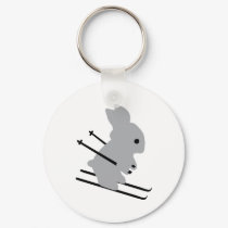 cute ski bunny snow skiing keychains by Tomaniac cute ski bunny snow skiing keychains