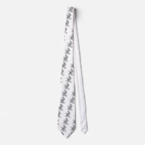 cute ski bunny  snow skiing necktie