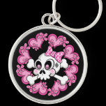 Cute Skull and Hearts keychains