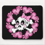 Cute Skull and Hearts mousepads