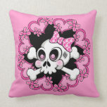Cute Skull and Hearts pillows