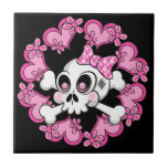 Cute Skull and Hearts tiles