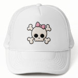 Cute Skull Girl Mesh Hat
