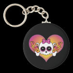 Cute Skull Heart keychains
